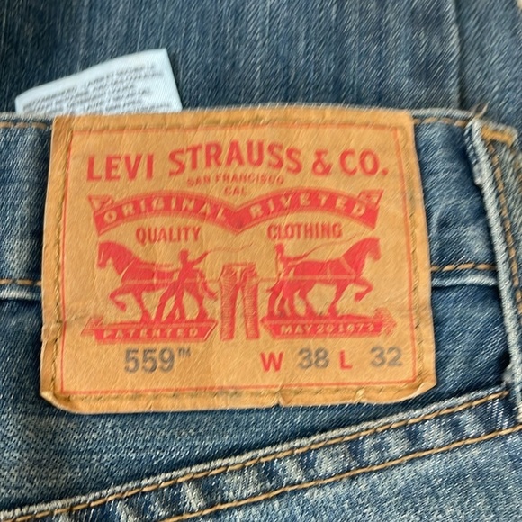 Levi’s 559 Relaxed Straight 38x32 Men's Blue Jeans - Picture 8 of 8